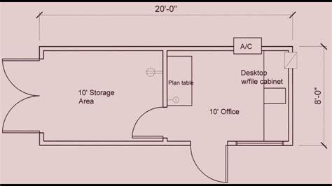 Layout For 20x8 Storage Container Office Office Layout Office
