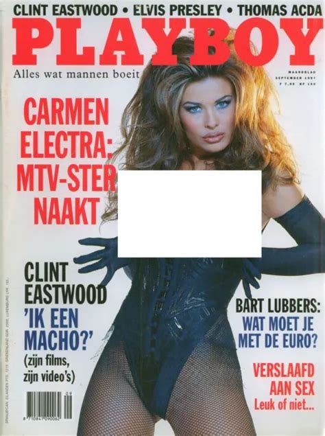 Dutch Playboy Magazine Lynn Thomas Carmen Electra Eur Picclick Fr