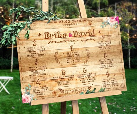 Votre plan de table personnalisé. Plan de tables de mariage original - panneaux aéroport ou ...