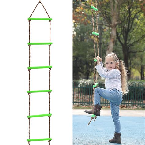 Indoor Outdoor Rope Climbing Ladder For Kids Background Playground Rope