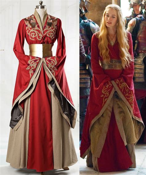 Game Of Thrones Tv Series Cosplay Cersei Lannister Gown And Corset Costume Set Game Of