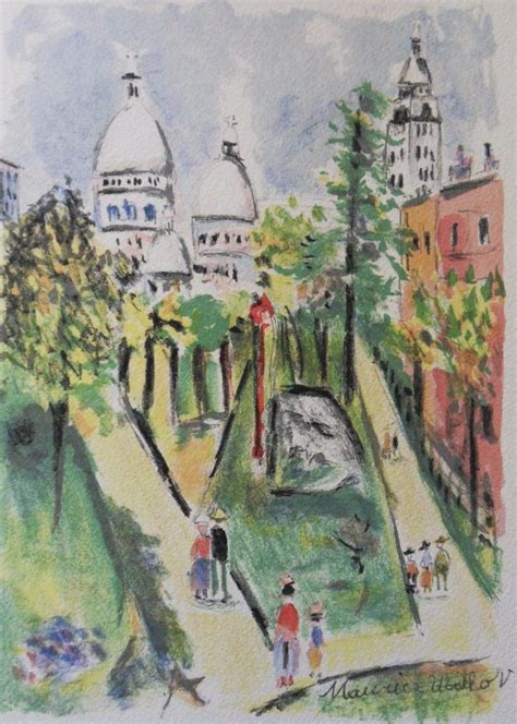 Maurice Utrillo 1883 1955 Montmartre Sacré Cœur Catawiki