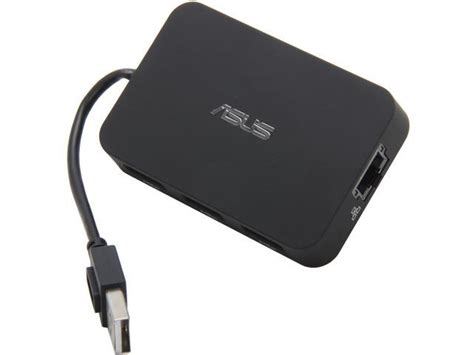 Asus Black 90 Xb3k00ex00000 Asus Usb Hub And Ethernet Port Combo