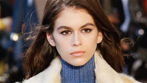 Kaia Gerber 18 Exposes Chest On Instagram In See Thro
