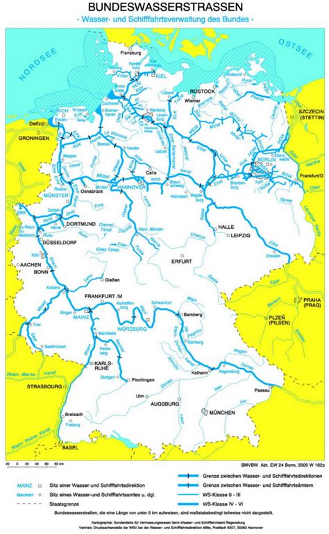 Die folgenden thematischen karten dienen der. Bundeswasserstraßen - Karte - - Medienwerkstatt-Wissen ...