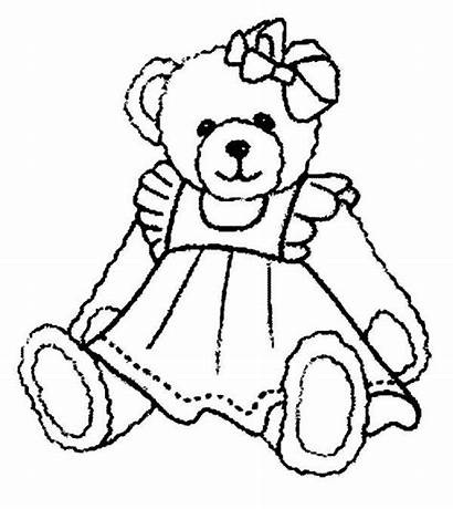 Teddy Bear Coloring Colouring Bears Pages Christmas