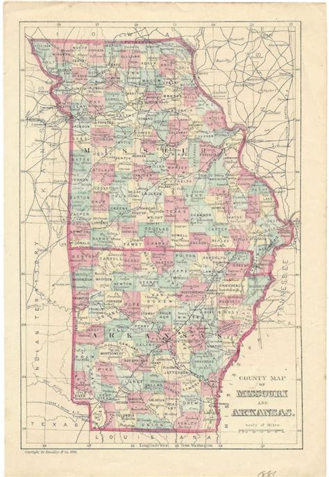 Map Of Arkansas And Missouri Cities