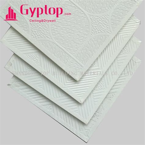 PVC Laminated Gypsum Ceiling Tile/Gypsum Ceiling Board - China PVC