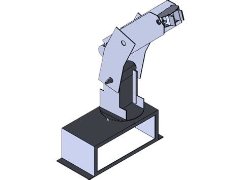 Brazo Robotico 4 Grados De Libertad 3d Cad Model Library Grabcad