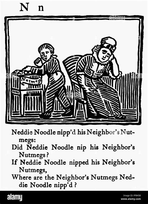 Tongue Twister 1830 Nwoodcut From The 1830 American Edition Of
