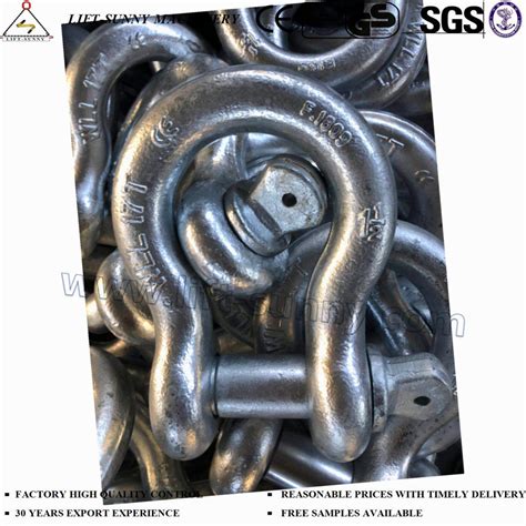 1 1 2 G209 Us Type Drop Forged Screw Pin Anchor Shackles China Bow Shackle And Chain Shackle