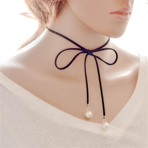Pearl Tie Necklace Ebay