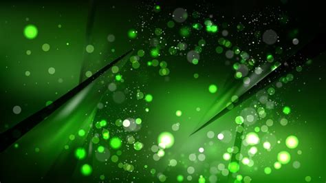 Free Abstract Cool Green Blurred Lights Background Design