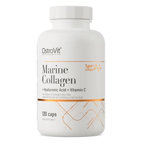 OstroVit Marine Collagen Cu Hyaluronic Acid Cu Vitamina C 120 Capsule