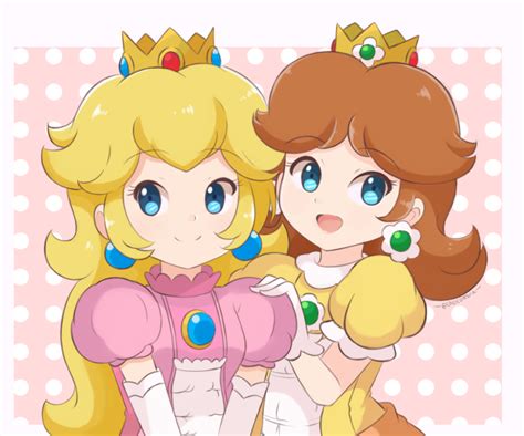 Princess Peach And Princess Daisy Couple Shot By Chocomiru02 On