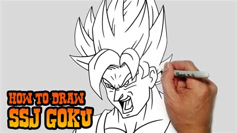 Goku How To Draw How To Draw Goku From Dragon Ball Z With Easy Step By Step Drawing Step By
