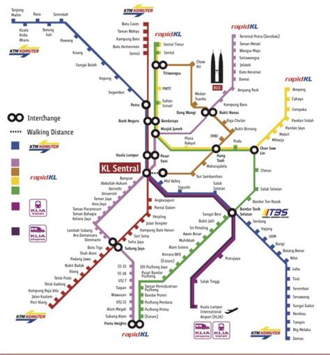 Kuala Lumpur Kl Lrt Train Map 2016 Small Oh My World