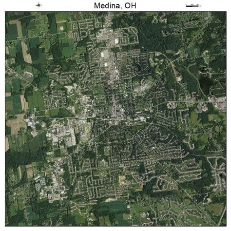 Aerial Photography Map Of Medina Oh Ohio