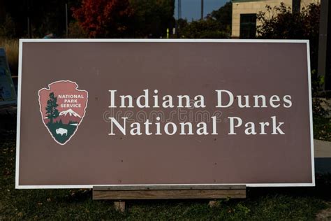 Indiana Dunes National Park Sign Editorial Stock Photo Image Of Sign