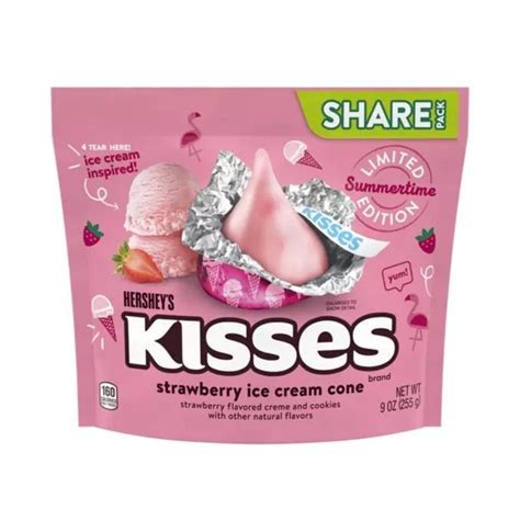 Hersheys Kisses Strawberry Ice Cream Cone Share Pack Ntuc Fairprice