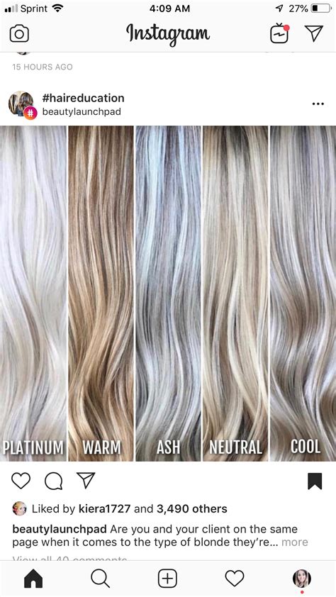Different Type Of Blonde Hair