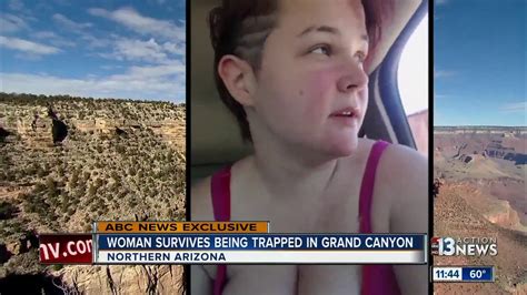 Woman Survives Being Trapped In Grand Canyon Youtube