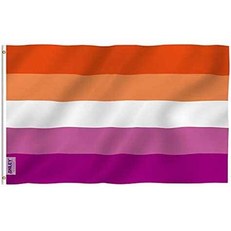 Anley Fly Breeze X Feet Sunset Lesbian Pride Flag Vivid Color And