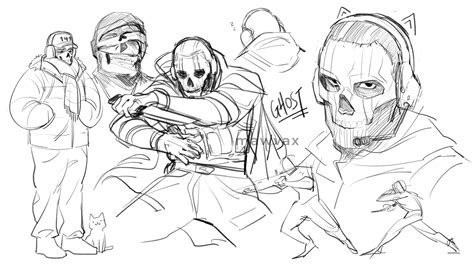 Pin By Gbee On Ghost Call Of Duty Ghosts Character Art Cool Drawings