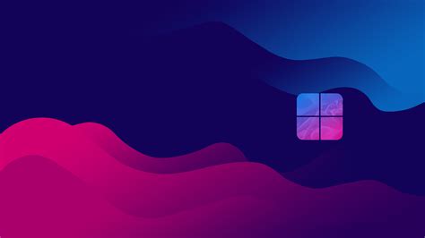 Windows 12 Concept Art Waveforms Digital Art Logo Simple