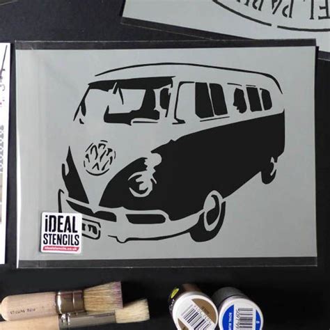 Vw Camper Van Stencil Stencil Crafts Stencils Stencils Tutorials