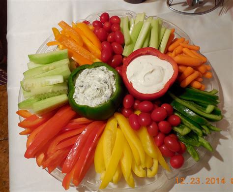 These are made with warming spices and sweet potato to. Christmas veggie and dip platter | Veggie platters, Vegetable platter, Christmas recipes appetizers