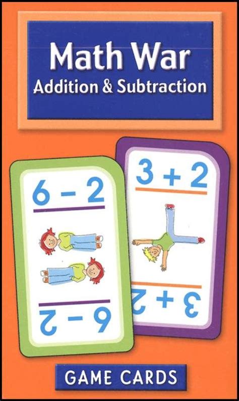 Math War Addition And Subtraction Card Game Main Photo Cover