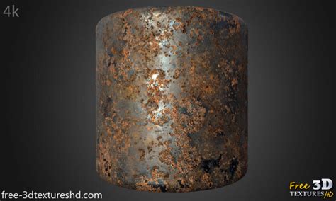 Rusty Metal Iron 3d Texture Material Pbr High Resolution Free Download