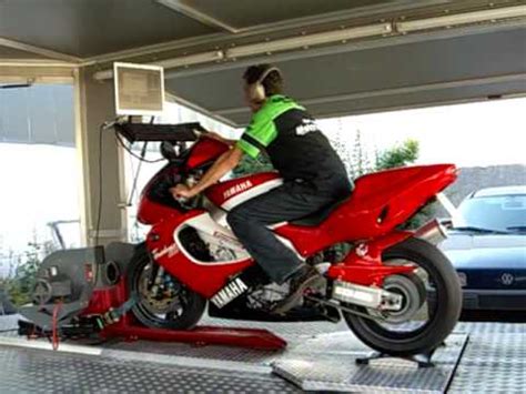 Yamaha never has had the best reputation of the japanese factories for quality finishes and the like and the yzf1000r thunderace is another example. Yamaha YZF 1000 Thunderace Leistungsprüfstand - YouTube