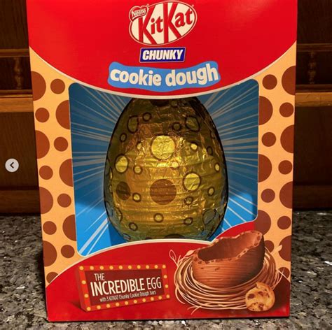 Tesco Easter Eggs Kitkat Chunky Cookie Dough With Bits In Shell Just £8
