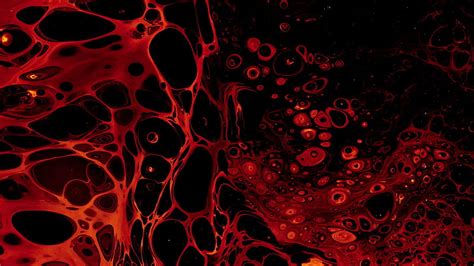 Red Black Paint Liquid Bubbles Stains Abstract Hd Wallpaper Peakpx