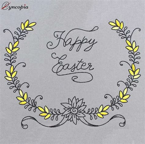 Stickdatei Schriftzug Happy Easter