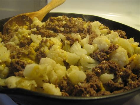 Mix it all up, stirring until the cheese is melted. Cheeseburger Cauliflower ~ Faithfulness Farm