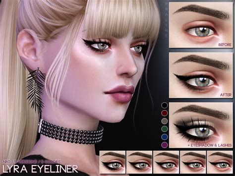 The Sims Resource Lyra Eyeliner N80
