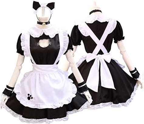 Smchwbc Cosplay Maid Costume Anime Cute Cat Girl Uniform Lolita Dress