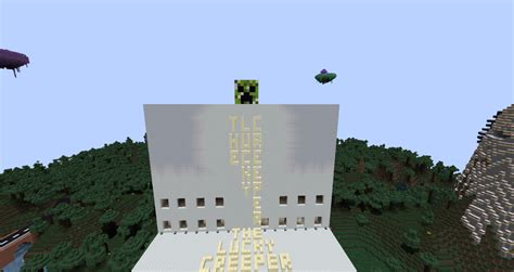 3d Creeper Head Minecraft Map