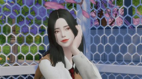 The Sims 4 Korean Ulzzang High School Girl 여학생 훈녀여심 배포 Cas Download
