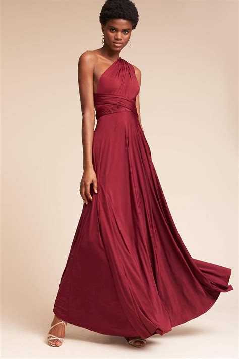 33 Burgundy Bridesmaid Dresses Perfect For A Fall Wedding Who What Wear