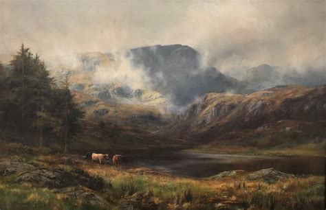 Impressive Large Scottish Landscape Oil Painting By William Lakin Turner