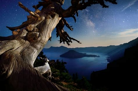 Starry Night Over Crater Lake Oregon X Post From Rpics Photorator