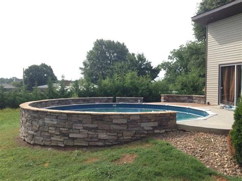 A retaining wall is a perfect diy project for a variety of skill levels. Retaining wall around the pool. | Backyard pool ...