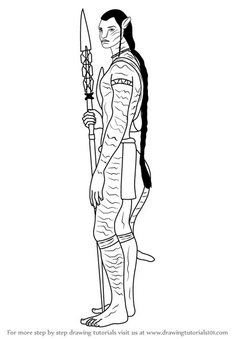 Avatar the movie coloring pages. Learn How to Draw Jake Sully from Avatar (Avatar) Step by ...