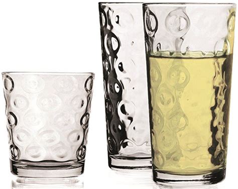 Circleware Huge 16 Piece Set Highball Tumbler Drinking Glasses And Whiskey Cups Home And Kitchen