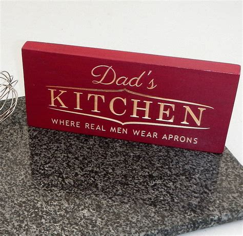 Engraved Wooden Sign For Dad Or Daddy By Winning Works