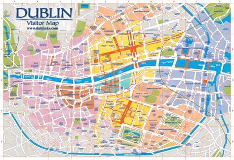 Dublin Map Tourist Attractions